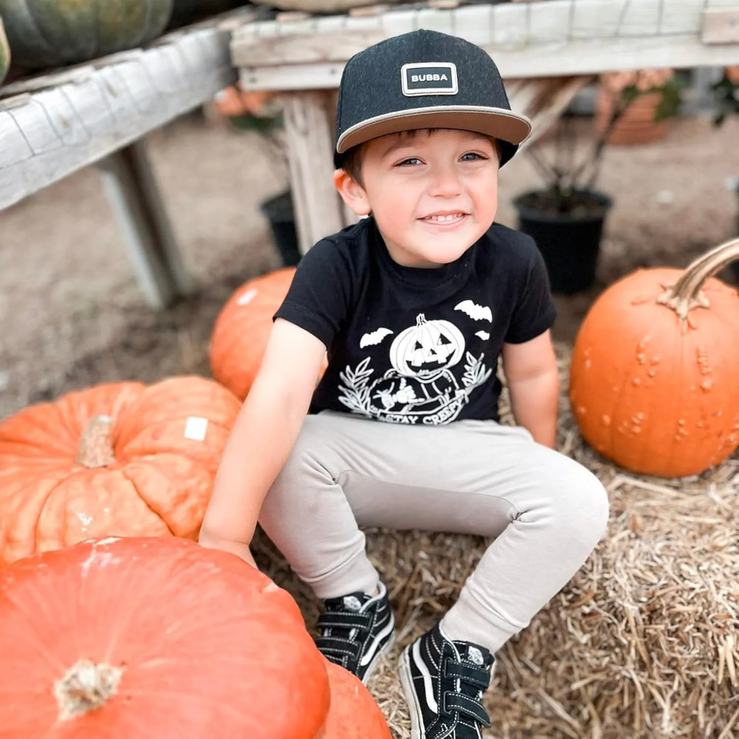 Toddler Hat - Baseball Hat - Baby Bubba Trucker Cap - Infant Newborn Youth Flat Brim Patch Sun Hat for Summer Winter