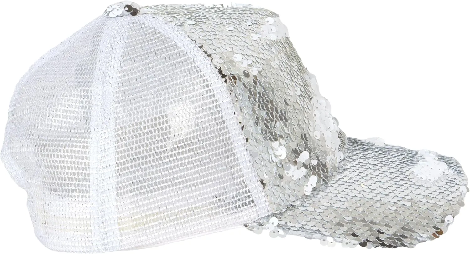 TOP HEADWEAR Reversible Sequin Mesh Back Adjustable Baseball Cap