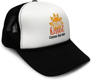 Trucker Hat Sun Kissed Summer Season Climate Sun Ocean Sun Adjustable Polyester