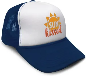 Trucker Hat Sun Kissed Summer Season Climate Sun Ocean Sun Adjustable Polyester