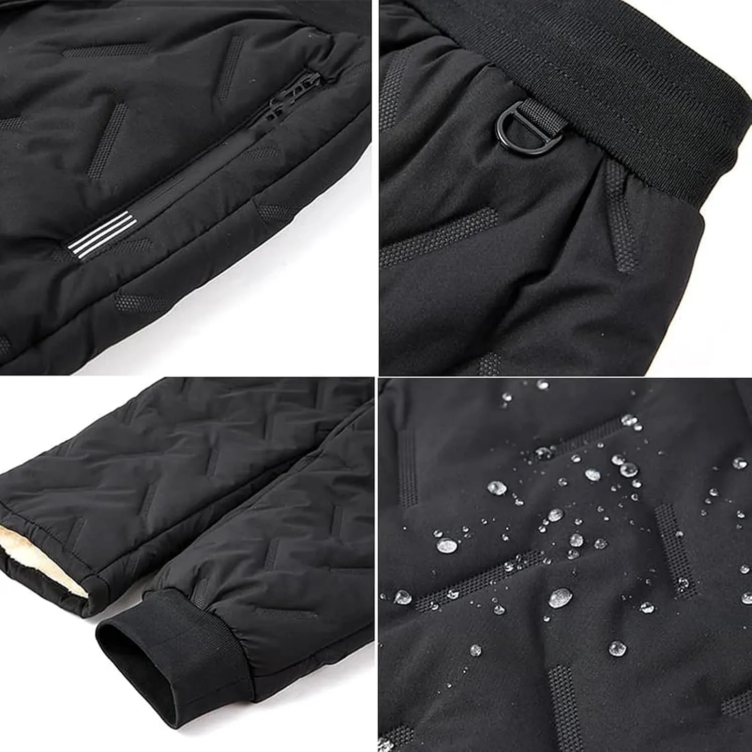 Unisex Fleece Jogging Bottoms - Embrace Cozy Comfort, Lambswool Fleece-Lined Joggers, Winter Warm Wide Leg Trousers