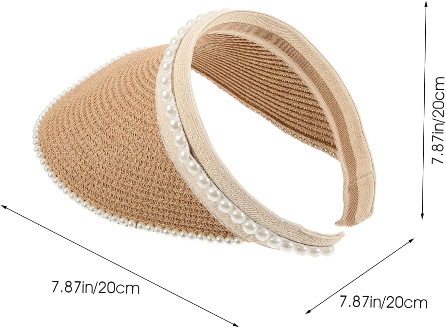 VALICLUD Straw Headband Hat Men Hats Straw Hat Beach Hat Women's Hats & Caps Sun Visor Hats for Men