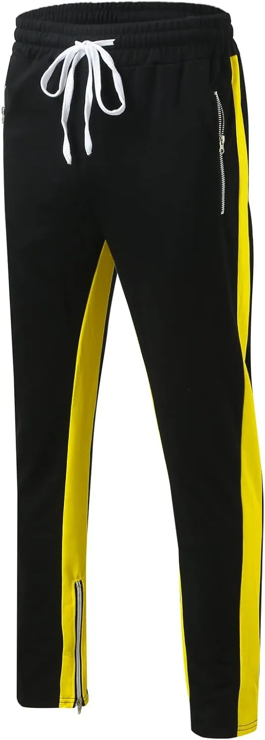 Vickyleb Joggers for Men Fashion,Men's Slim Fit Fleece Pants Winter Big and Tall Baggy Jogger Sweatpants