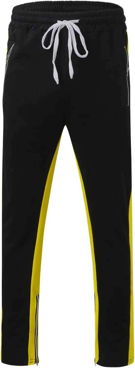 Vickyleb Joggers for Men Fashion,Men's Slim Fit Fleece Pants Winter Big and Tall Baggy Jogger Sweatpants