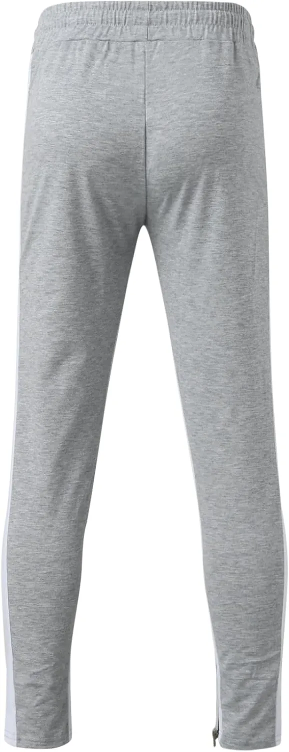 Vickyleb Joggers for Men Fashion,Men's Slim Fit Fleece Pants Winter Big and Tall Baggy Jogger Sweatpants
