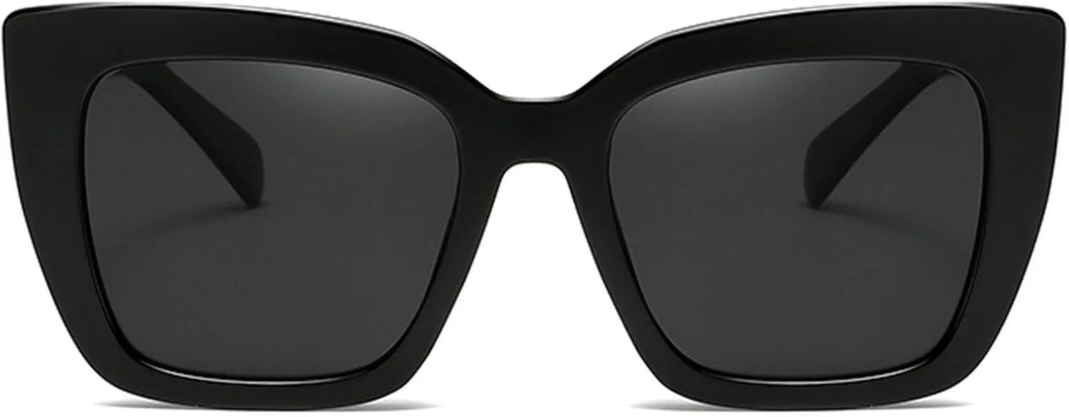 Vintage Cat Eye Sunglasses Women Square Polarized Sun Glasses Female Designer Retro Shades Fashion Oversized Sunglasses