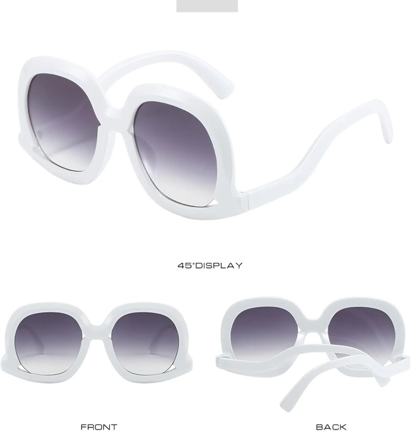 Vintage Oversized Sunglasses Women Fashion Luxury Sun Glasses Female Eyewear Uv400