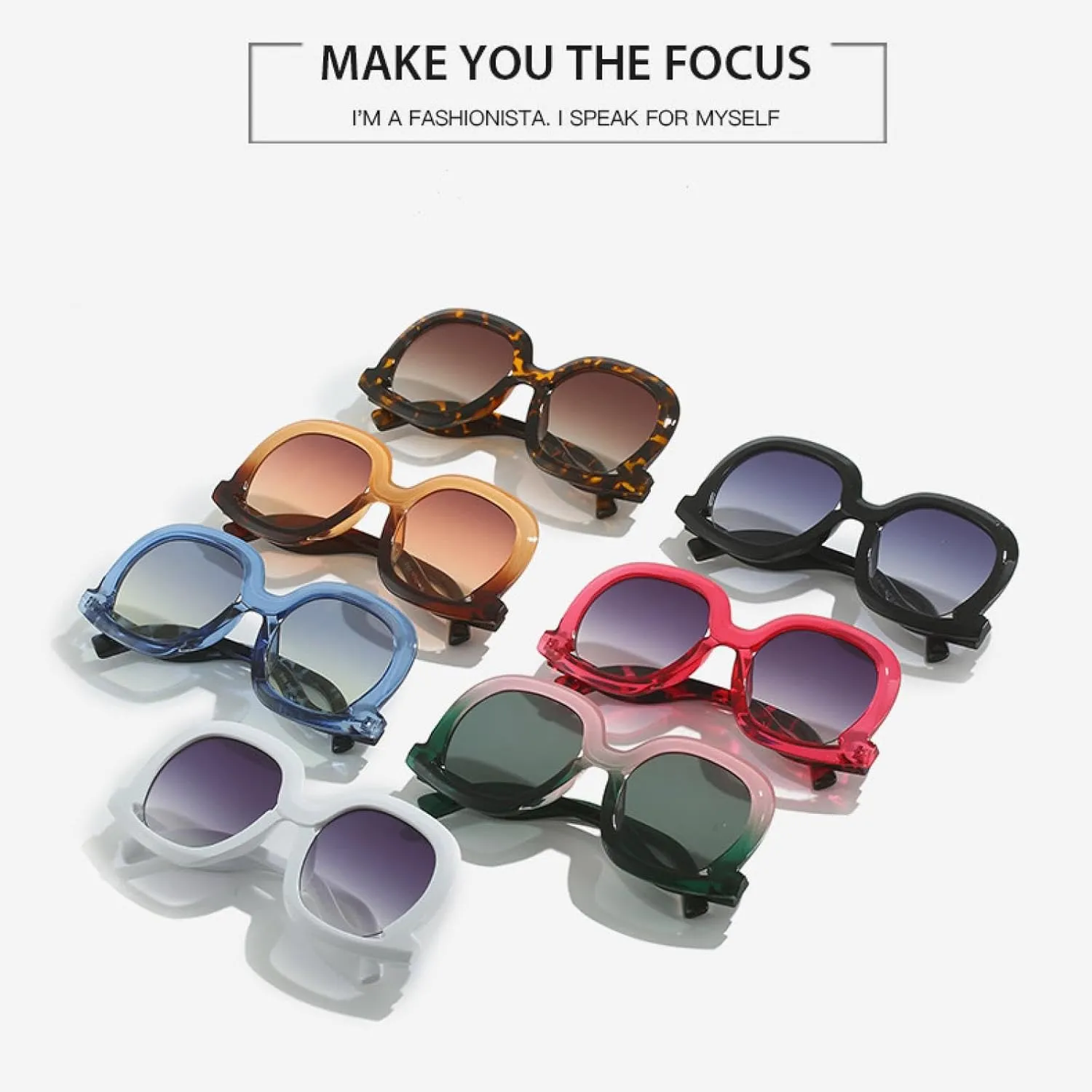 Vintage Oversized Sunglasses Women Fashion Luxury Sun Glasses Female Eyewear Uv400