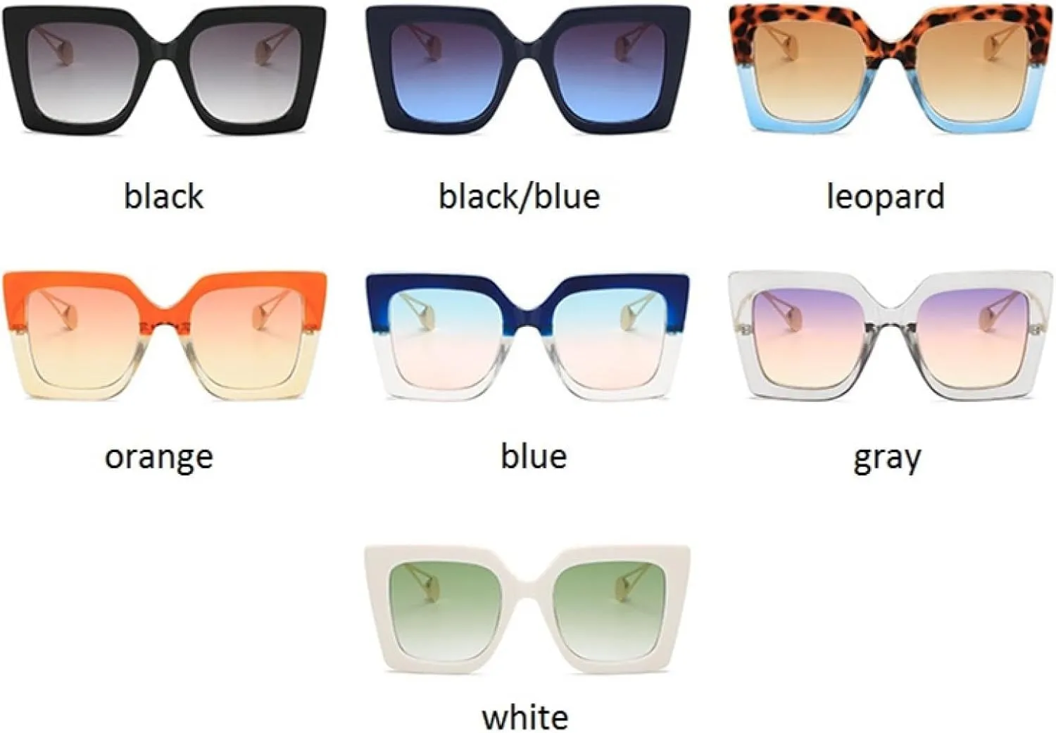 Vintage Women Sunglasses Fashion Oversized Pearl Cat Eye Big Alloy Sun Glasses