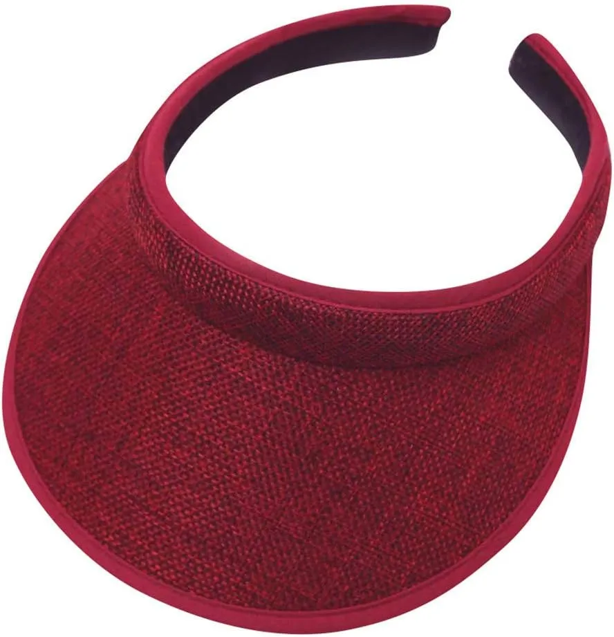 Visor Hats for Women Summer Beach Cap Sports Golf Cap Wide Brim Sun Hat No Headache Visor for Outdoor Sports