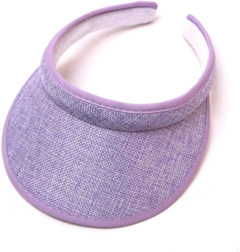 Visor Hats for Women Summer Beach Cap Sports Golf Cap Wide Brim Sun Hat No Headache Visor for Outdoor Sports