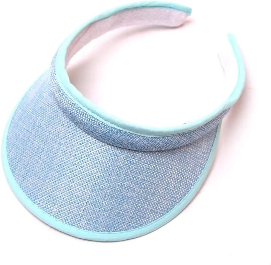 Visor Hats for Women Summer Beach Cap Sports Golf Cap Wide Brim Sun Hat No Headache Visor for Outdoor Sports