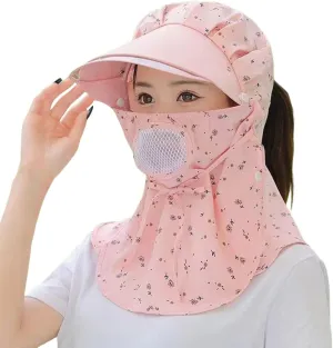Wide Brim Sun Hats for Women Floral UPF 50 Fishing Hats Face Neck Fl𝓪p Bucket Hat for Beach Hiking Outdoor