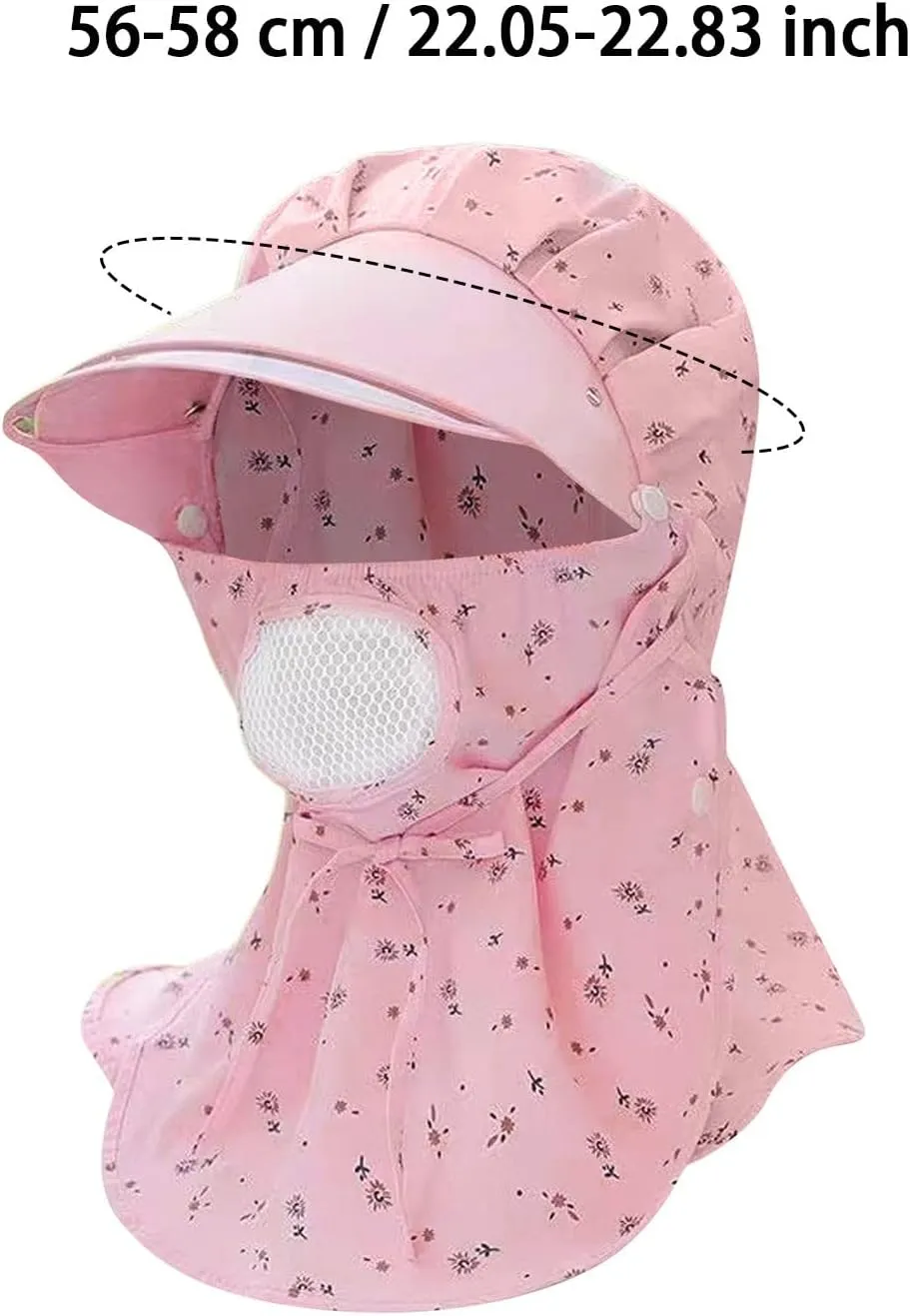Wide Brim Sun Hats for Women Floral UPF 50 Fishing Hats Face Neck Fl𝓪p Bucket Hat for Beach Hiking Outdoor