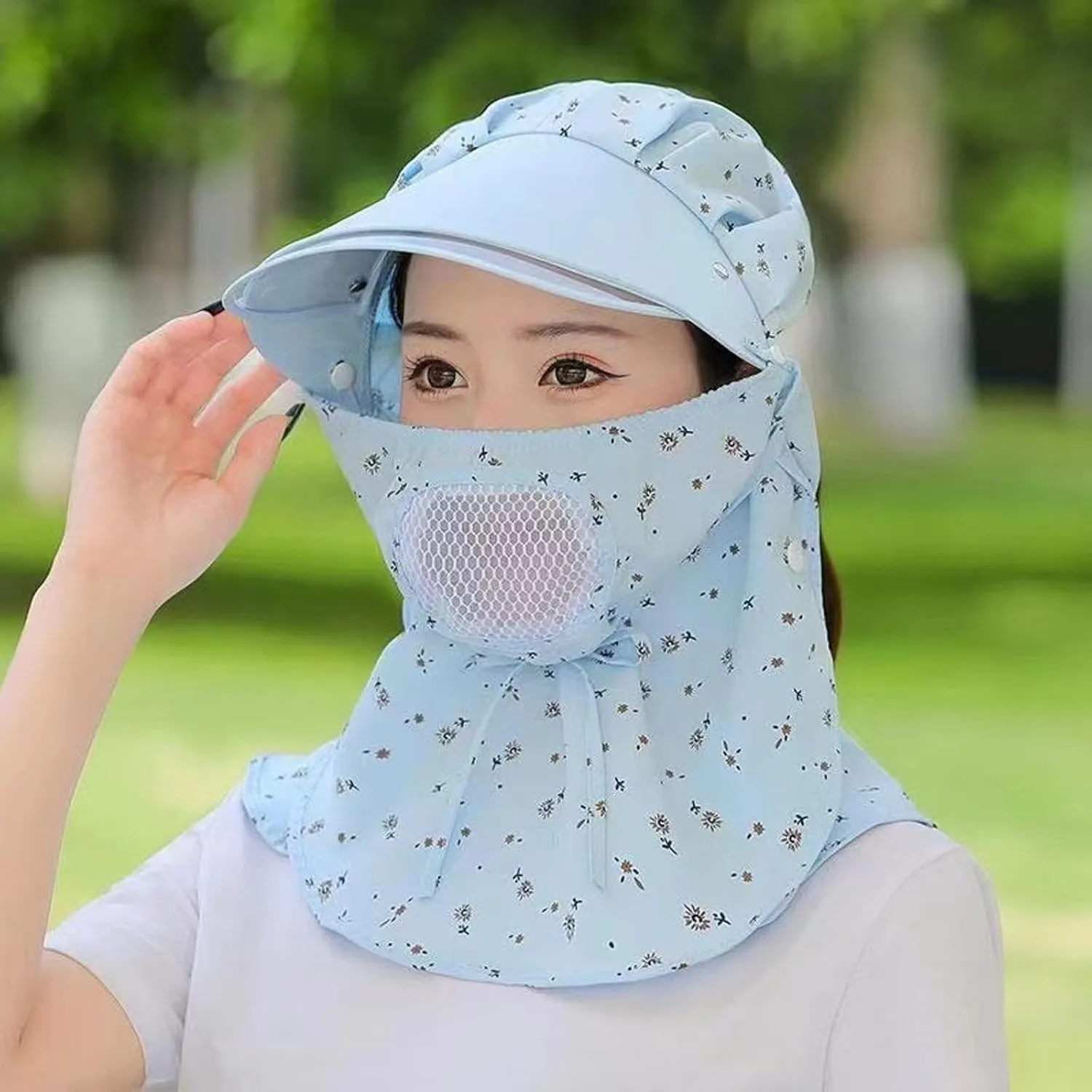 Wide Brim Sun Hats for Women Floral UPF 50 Fishing Hats Face Neck Fl𝓪p Bucket Hat for Beach Hiking Outdoor