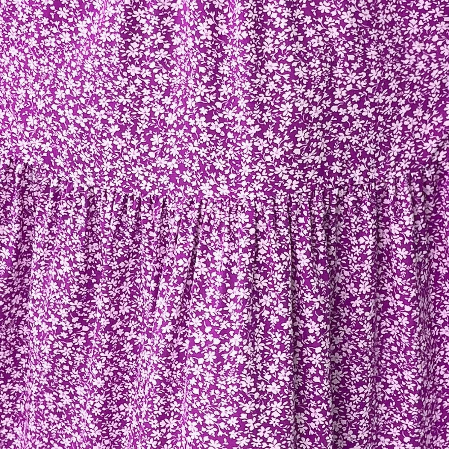 Women Floral Maxi Skirt Smocked High Waist Cotton Flowy Long Skirts Summer Boho Beach Hawaiian Vacation A Line Skirt