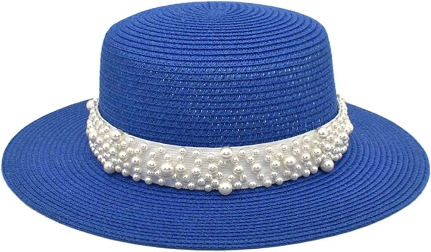 Women Straw Wide Brim Bucket Hat Solid Colors Breathable Sun Hats Beach Vacation Travel Fisherman Cap
