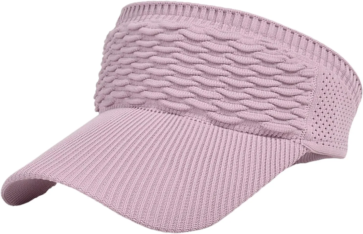 Women Sun Visor Hat for Women Knitted Hats Elastic Sports Hat Empty Top Quick Drying Wide Brim Hat