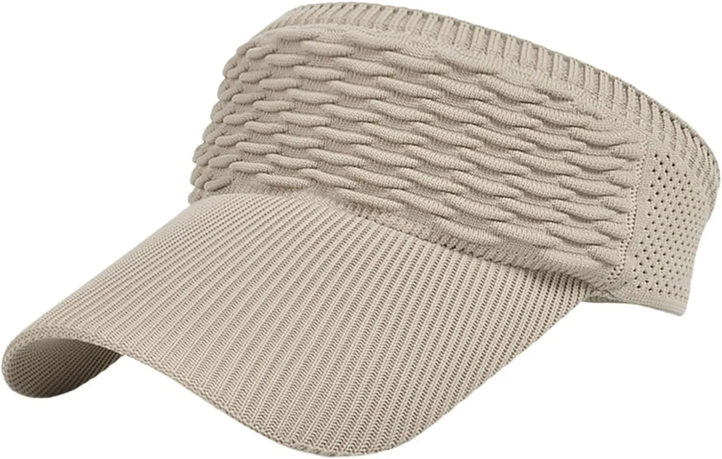 Women Sun Visor Hat for Women Knitted Hats Elastic Sports Hat Empty Top Quick Drying Wide Brim Hat