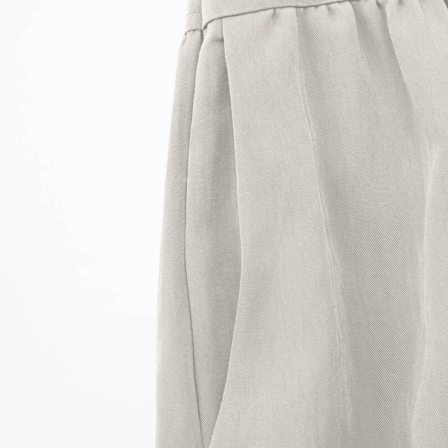 Women's Long Skirts Dressy Casual Maxi Skirt Summer Solid Color High Waist Pleated Wedding Guest Clothes with Pocket