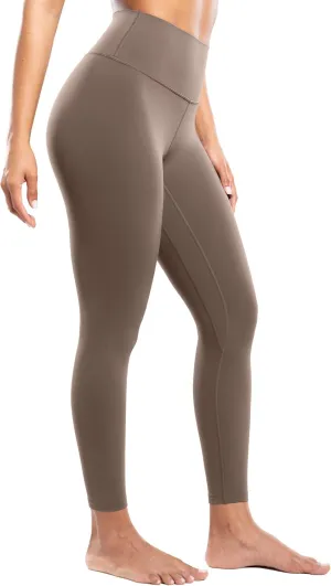 Workout Leggings for Women Yoga Pants 7/8 High Waisted Athletic Tights Silky Feeling Soft 25" Gym Activewear Lounge