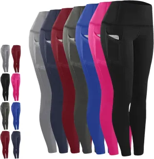 Workout Leggings with Pockets for Women High Waisted Tummy Control Aesthetic Black Hip Lift Yoga Pants Activewear