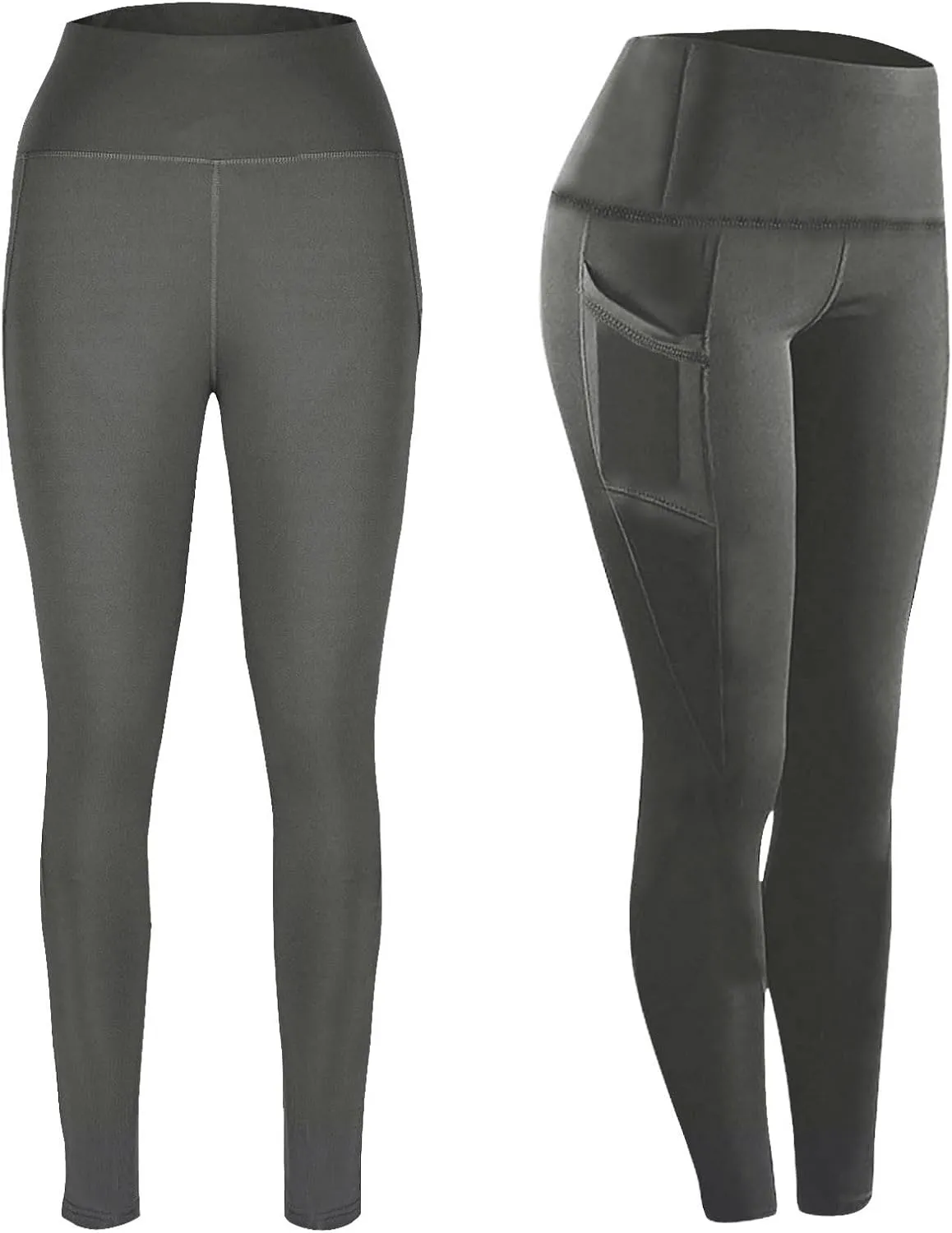 Workout Leggings with Pockets for Women High Waisted Tummy Control Aesthetic Black Hip Lift Yoga Pants Activewear