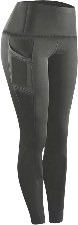 Workout Leggings with Pockets for Women High Waisted Tummy Control Aesthetic Black Hip Lift Yoga Pants Activewear