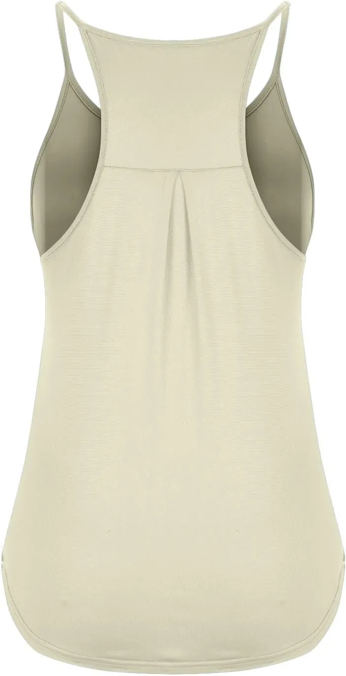 Workout Racerback Tank Tops for Women Sleeveless Athletic Tops Flowy Soft Loose Fit Gym Quick Dry Running Shirts