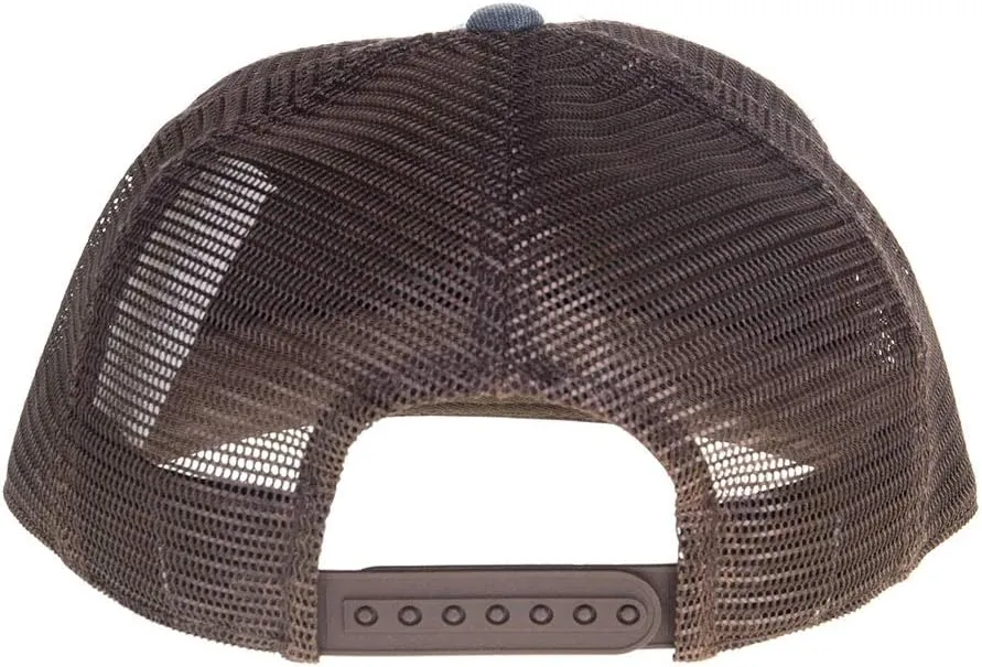 Wrangler Men's Leather Hexagon Patch Mesh Back Trucker Cap