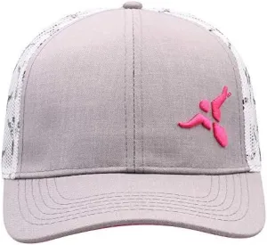 Wrangler Women's Patterned Bull Mesh Back Trucker Cap Charcoal