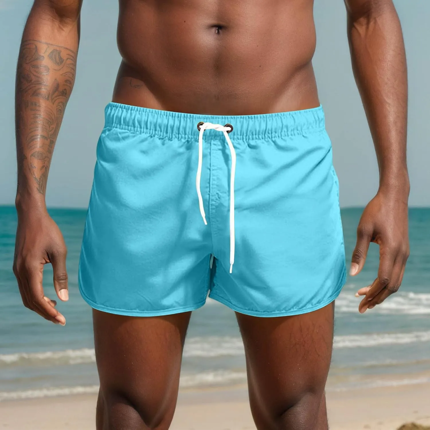 Xiaojmake Men's 5" Swim Trunks Quick Dry Beach Board Short Swimming Shorts Bathing Suits with Inner Mesh Lining and Pockets