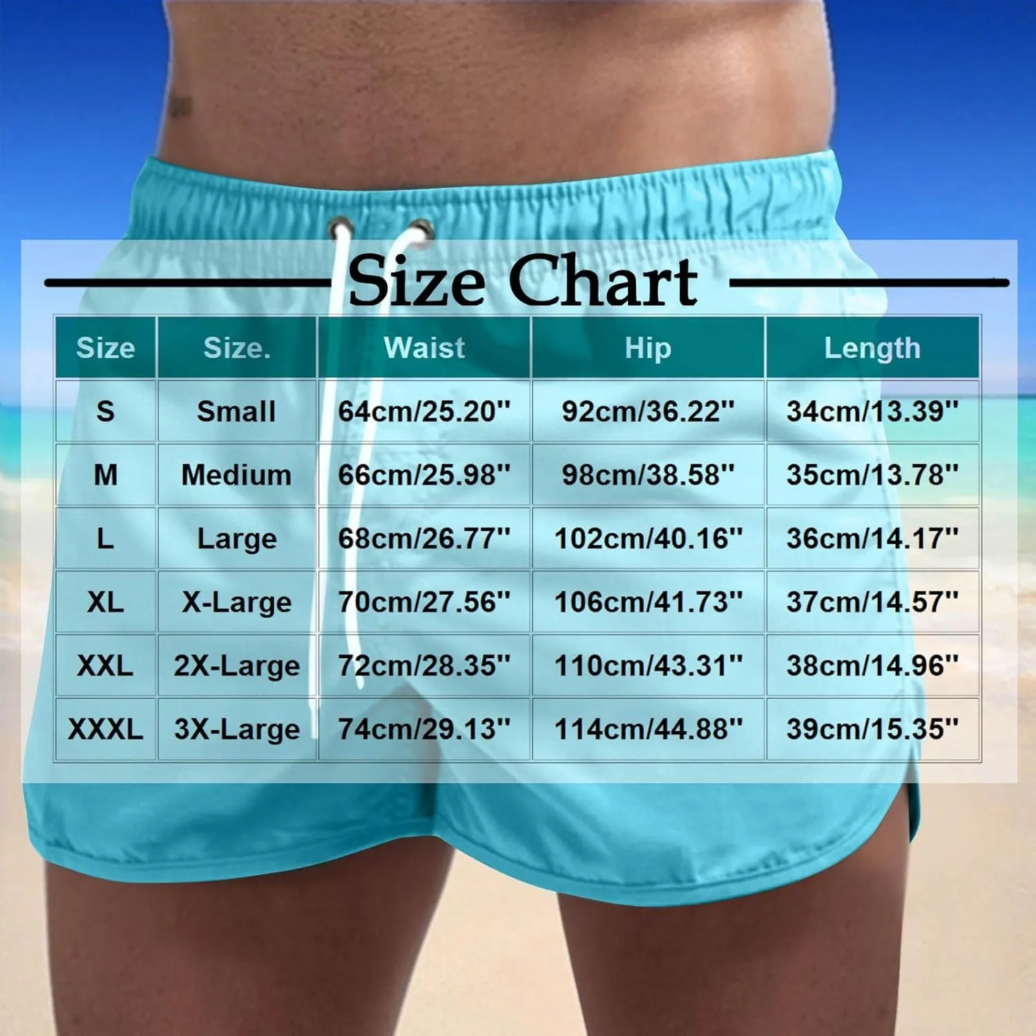 Xiaojmake Men's 5" Swim Trunks Quick Dry Beach Board Short Swimming Shorts Bathing Suits with Inner Mesh Lining and Pockets
