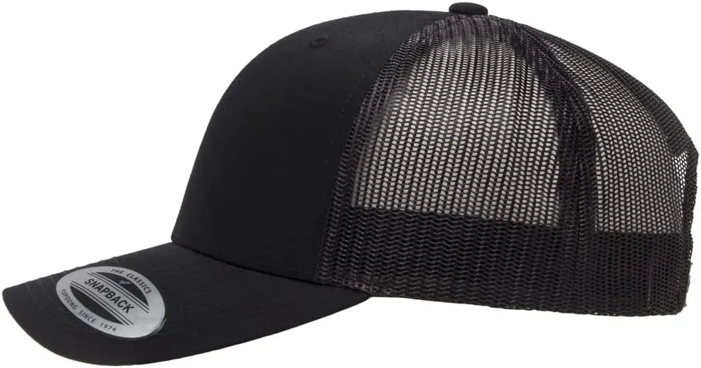 Yupoong Classic Premium Mesh 6 Panel Retro Trucker Cap | Mid Profile Snapback | OSFA | Bulk Pack Available